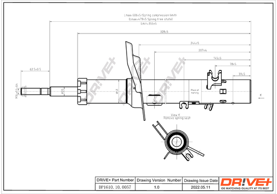 Ammortizzatore - DP1610.10.0057 Dr!ve+