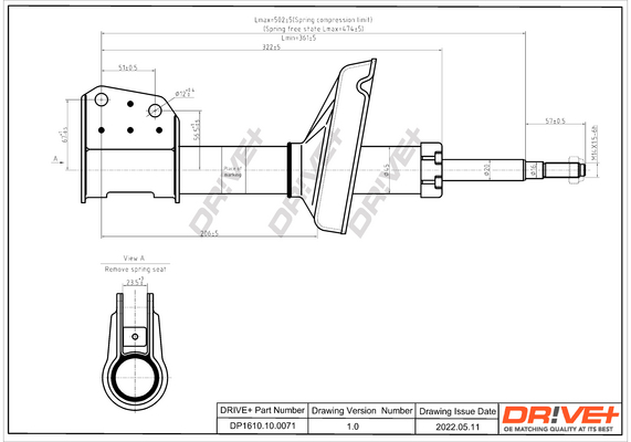 Shock Absorber - DP1610.10.0071 Dr!ve+