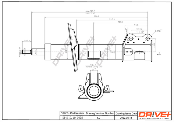 Ammortizzatore - DP1610.10.0075 Dr!ve+
