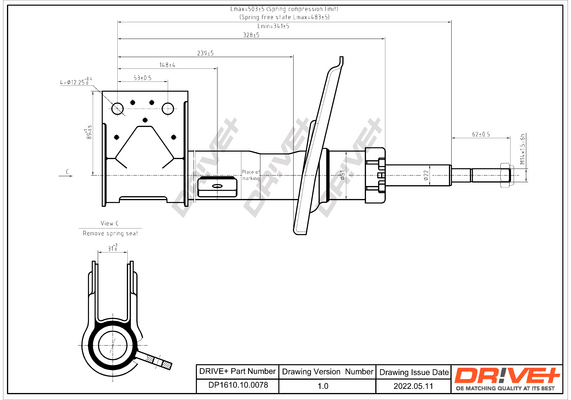 Ammortizzatore - DP1610.10.0078 Dr!ve+