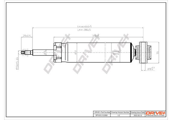 Shock Absorber - DP1610.10.0081 Dr!ve+