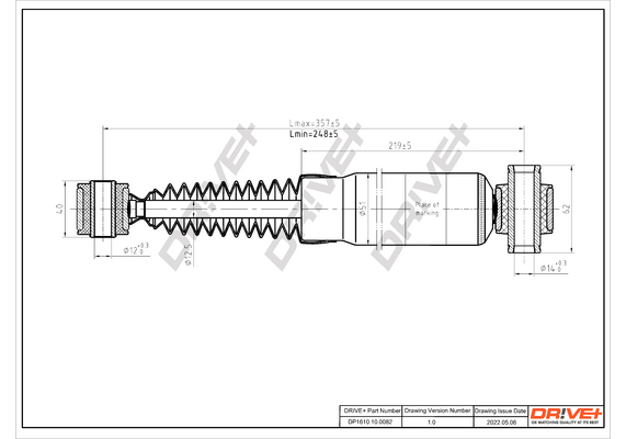 Shock Absorber - DP1610.10.0082 Dr!ve+