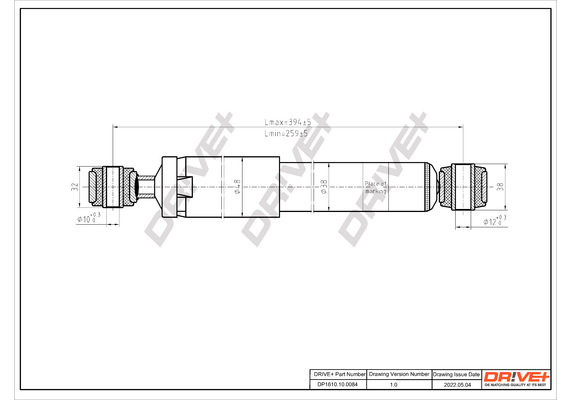 Shock Absorber - DP1610.10.0084 Dr!ve+