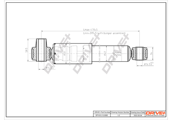Shock Absorber - DP1610.10.0085 Dr!ve+