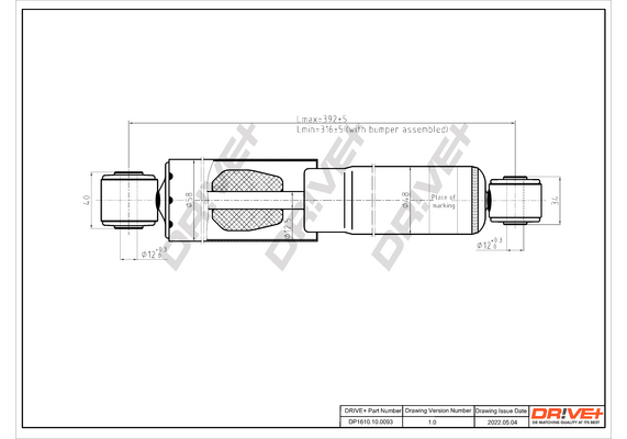 Shock Absorber - DP1610.10.0093 Dr!ve+