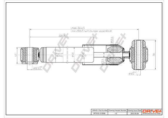 Shock Absorber - DP1610.10.0098 Dr!ve+