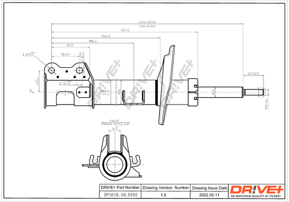 Shock Absorber - DP1610.10.0103 Dr!ve+