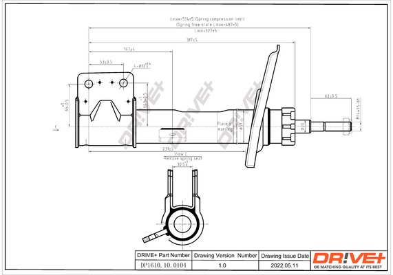 Shock Absorber - DP1610.10.0104 Dr!ve+