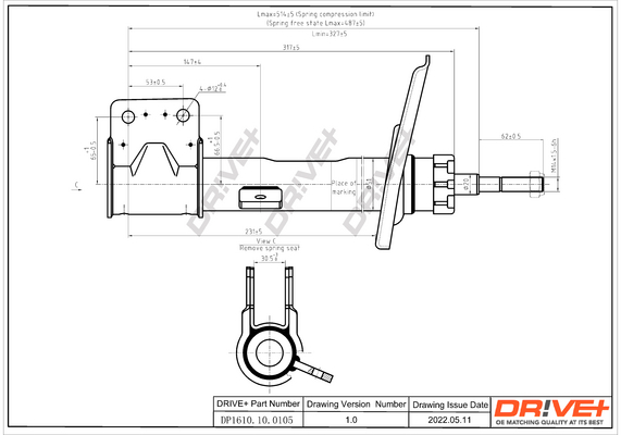 Shock Absorber - DP1610.10.0105 Dr!ve+