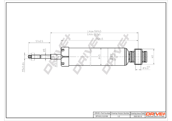 Shock Absorber - DP1610.10.0106 Dr!ve+