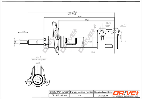 Shock Absorber - DP1610.10.0108 Dr!ve+