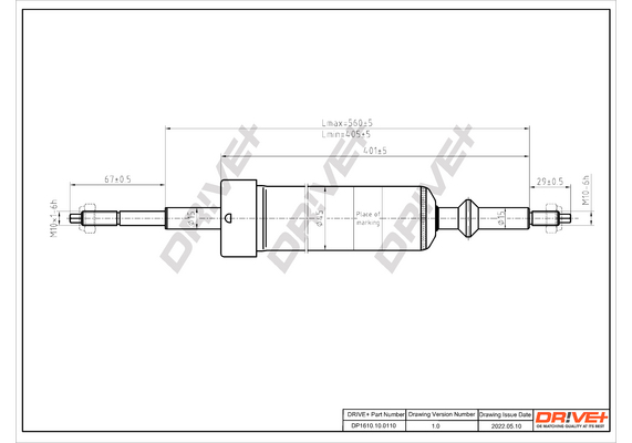 Shock Absorber - DP1610.10.0110 Dr!ve+