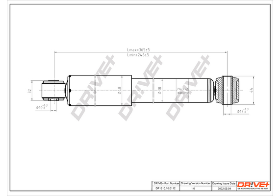 Shock Absorber - DP1610.10.0112 Dr!ve+