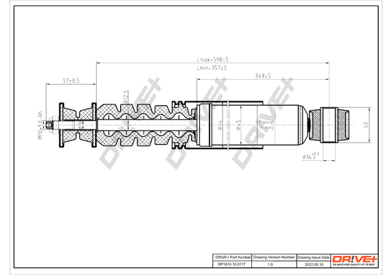 Ammortizzatore - DP1610.10.0117 Dr!ve+
