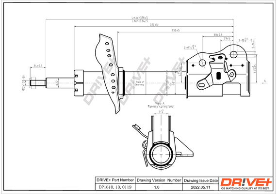 Shock Absorber - DP1610.10.0119 Dr!ve+