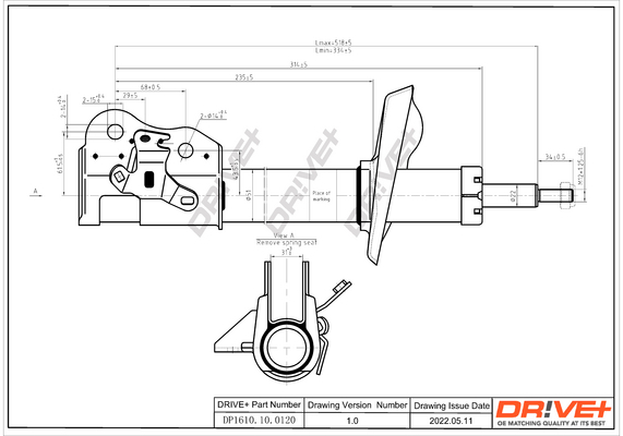 Shock Absorber - DP1610.10.0120 Dr!ve+