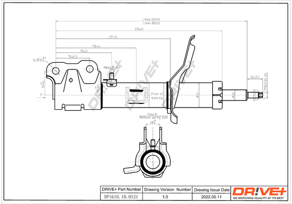 Shock Absorber - DP1610.10.0121 Dr!ve+