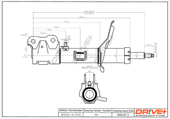 Ammortizzatore - DP1610.10.0122 Dr!ve+