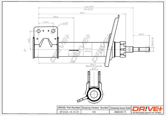 Ammortizzatore - DP1610.10.0123 Dr!ve+
