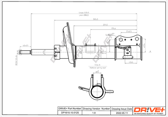 Ammortizzatore - DP1610.10.0125 Dr!ve+