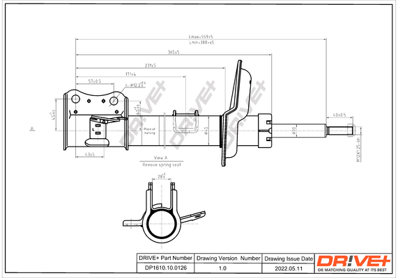 Ammortizzatore - DP1610.10.0126 Dr!ve+