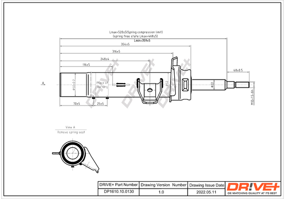 Ammortizzatore - DP1610.10.0130 Dr!ve+