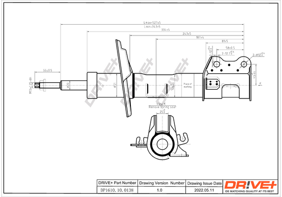 Stoßdämpfer - DP1610.10.0138 Dr!ve+