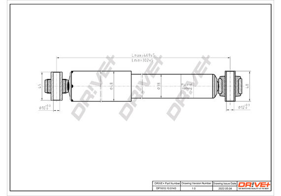 Ammortizzatore - DP1610.10.0143 Dr!ve+