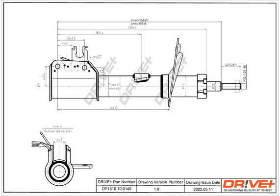 Shock Absorber - DP1610.10.0149 Dr!ve+