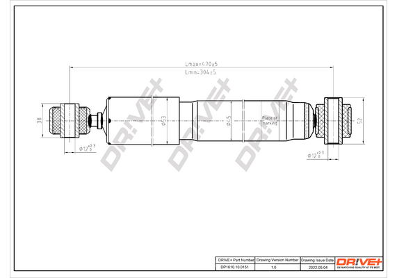 Shock Absorber - DP1610.10.0151 Dr!ve+
