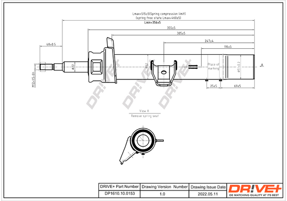Ammortizzatore - DP1610.10.0153 Dr!ve+