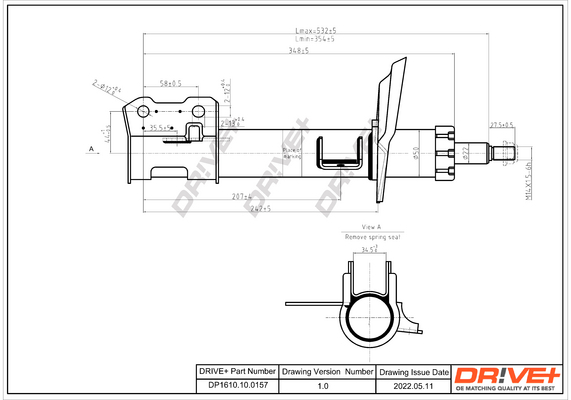 Ammortizzatore - DP1610.10.0157 Dr!ve+