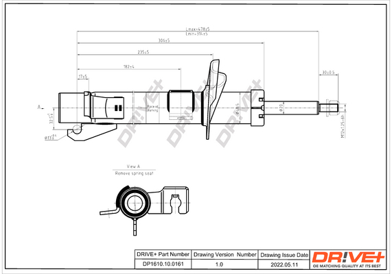 Shock Absorber - DP1610.10.0161 Dr!ve+