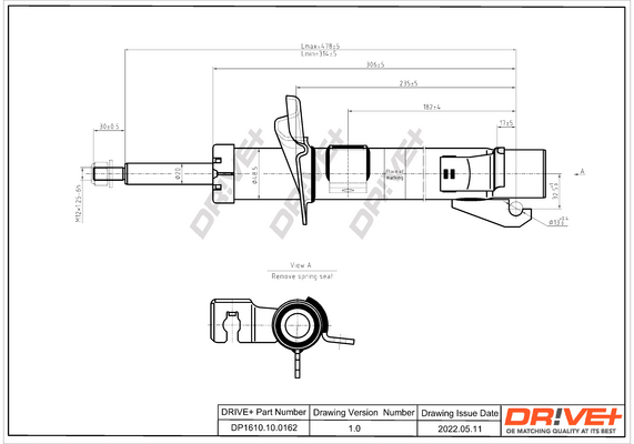 Shock Absorber - DP1610.10.0162 Dr!ve+