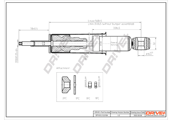 Ammortizzatore - DP1610.10.0164 Dr!ve+