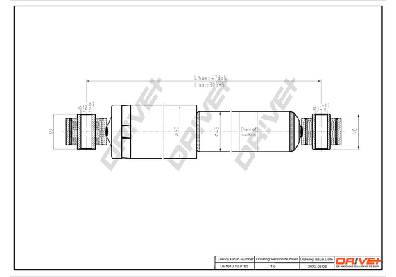 Shock Absorber - DP1610.10.0165 Dr!ve+