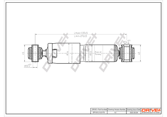 Shock Absorber - DP1610.10.0170 Dr!ve+