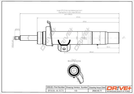 Shock Absorber - DP1610.10.0174 Dr!ve+