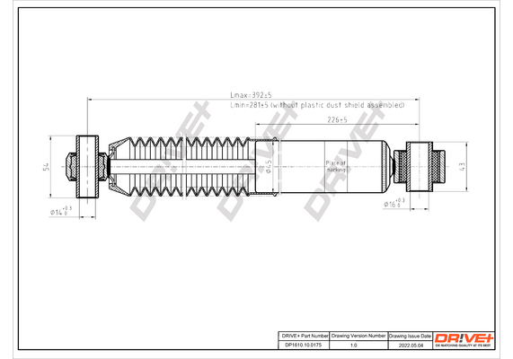 Ammortizzatore - DP1610.10.0175 Dr!ve+
