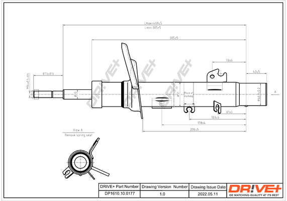 Shock Absorber - DP1610.10.0177 Dr!ve+