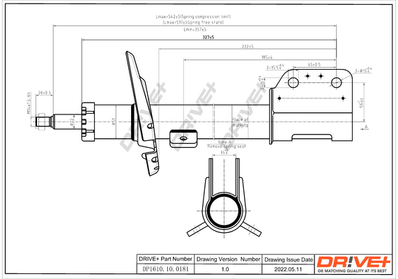 Shock Absorber - DP1610.10.0181 Dr!ve+