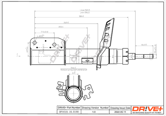 Shock Absorber - DP1610.10.0190 Dr!ve+
