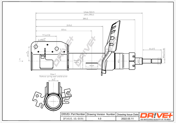 Shock Absorber - DP1610.10.0191 Dr!ve+