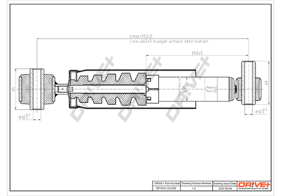Ammortizzatore - DP1610.10.0195 Dr!ve+