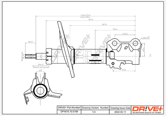 Shock Absorber - DP1610.10.0199 Dr!ve+