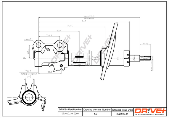 Shock Absorber - DP1610.10.0200 Dr!ve+