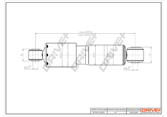 Ammortizzatore - DP1610.10.0201 Dr!ve+