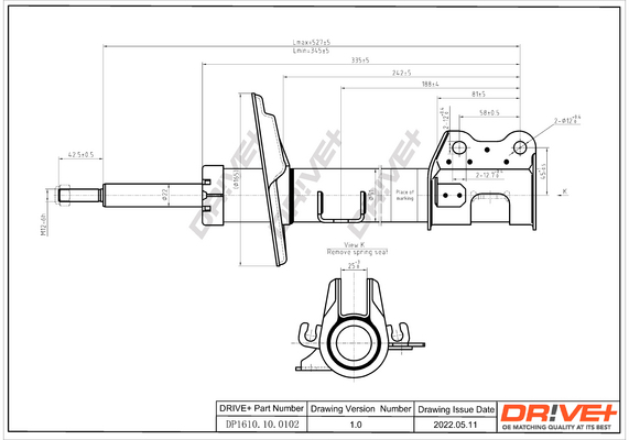 Stoßdämpfer - DP1610.10.0203 Dr!ve+