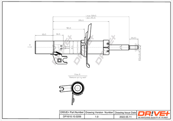 Shock Absorber - DP1610.10.0206 Dr!ve+
