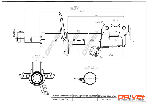 Shock Absorber - DP1610.10.0207 Dr!ve+
